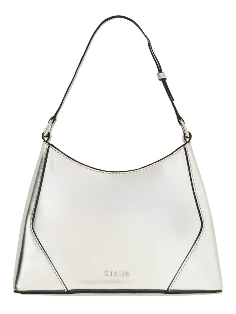 Shoulder Bag Linda Silver Cow Leather (bos Taurus)