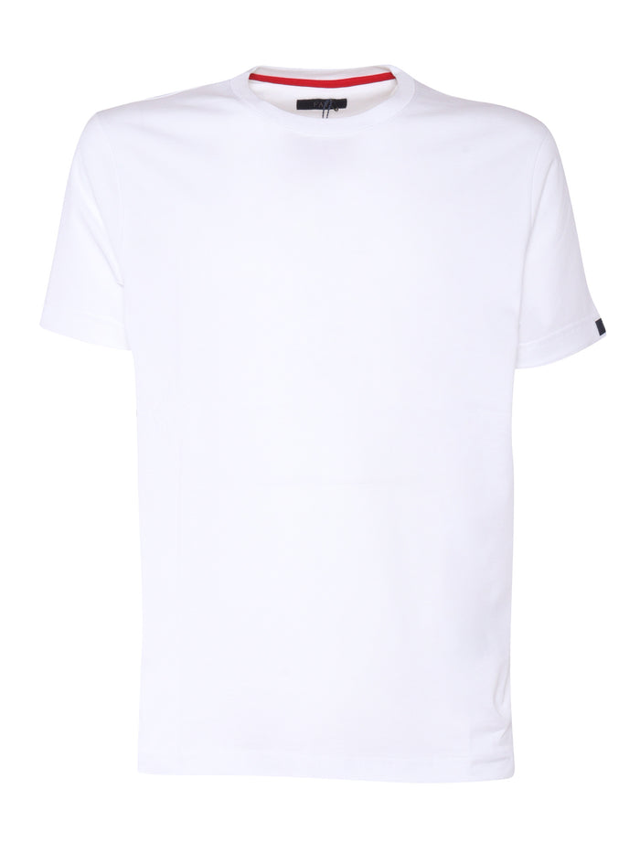 FAY BLUE TAG T-SHIRT White Cotton Short Sleeves