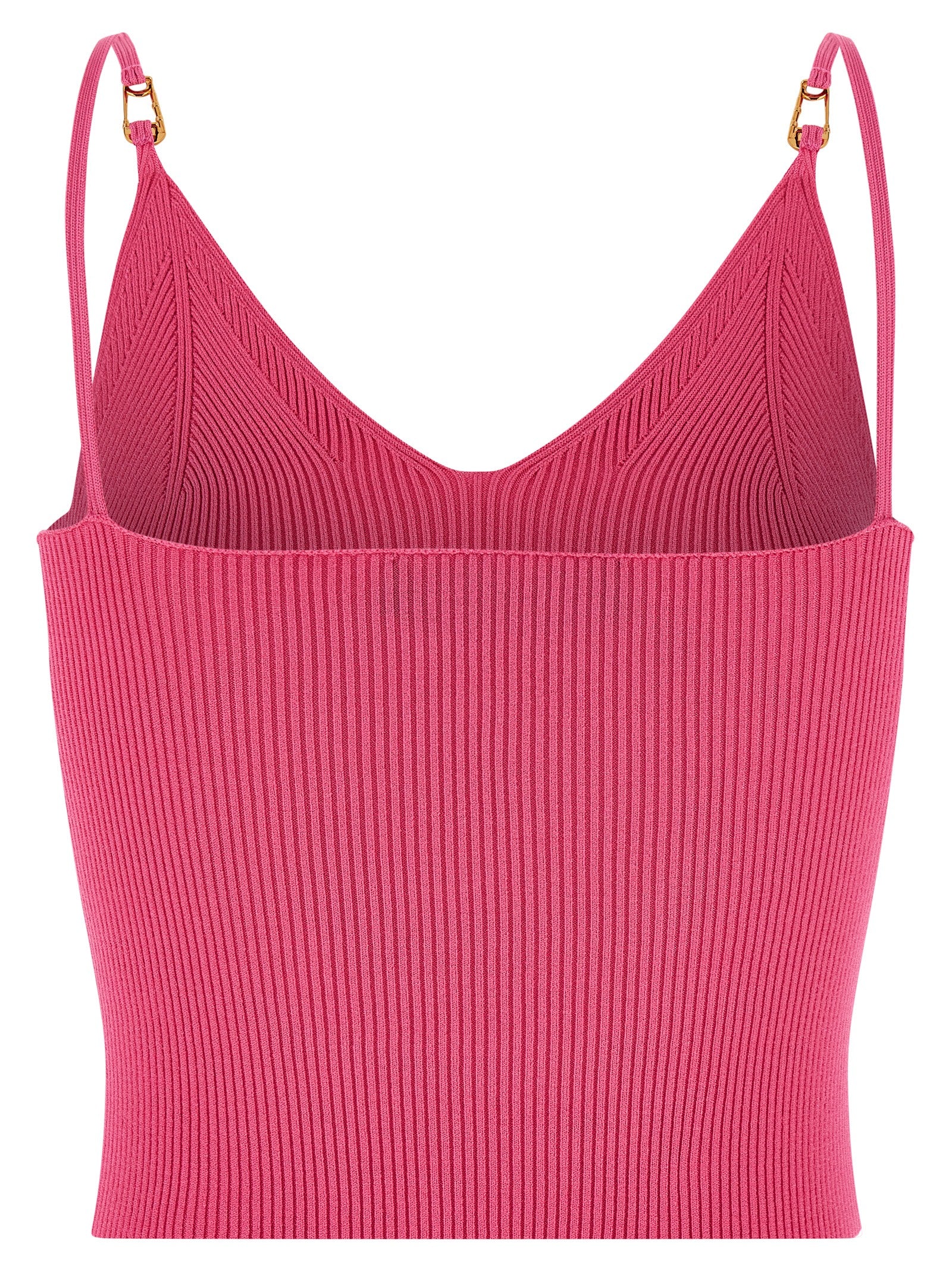 Safety Pin top Fuchsia Viscose Tops