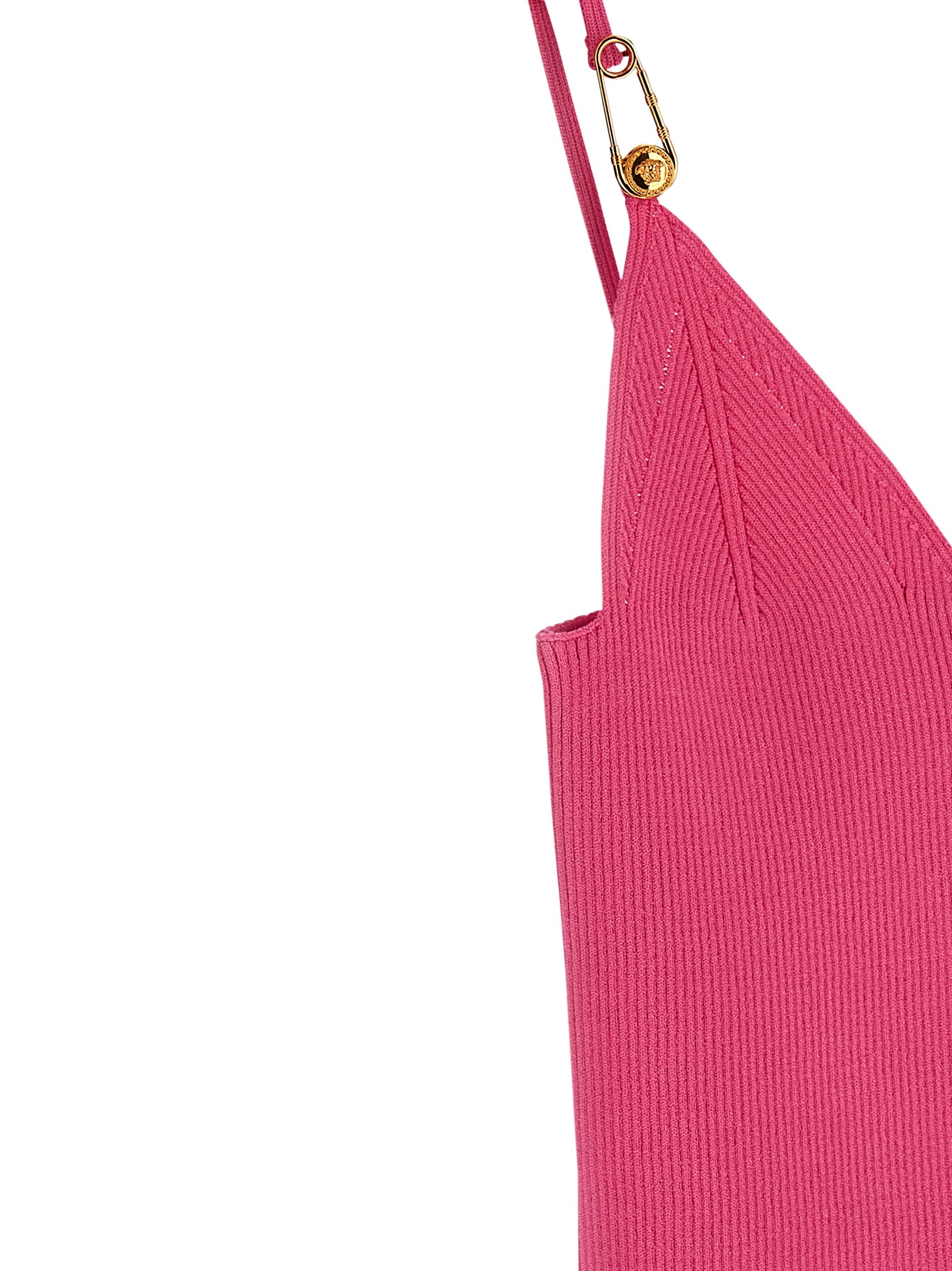 Safety Pin top Fuchsia Viscose Tops