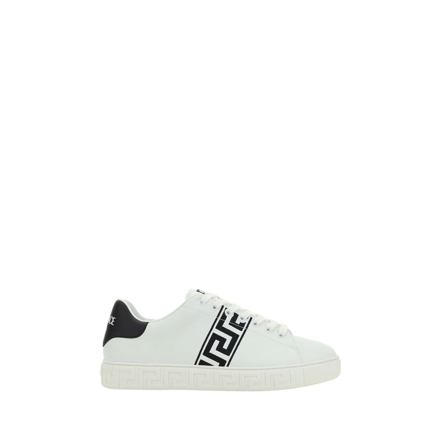 Versace 100% Calf Leather Bos Taurus sneaker in white