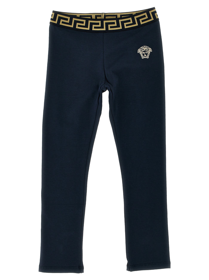 Medusa leggings Blue Cotton Elastane