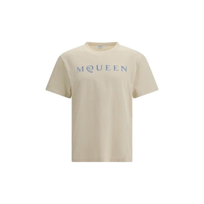 Alexander McQueen 100% Cotton t-shirt in beige
