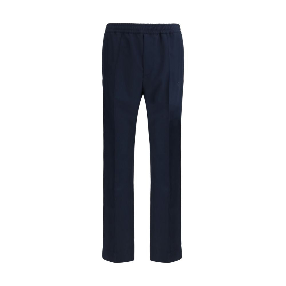 Gucci 100% Polyester trousers in navy