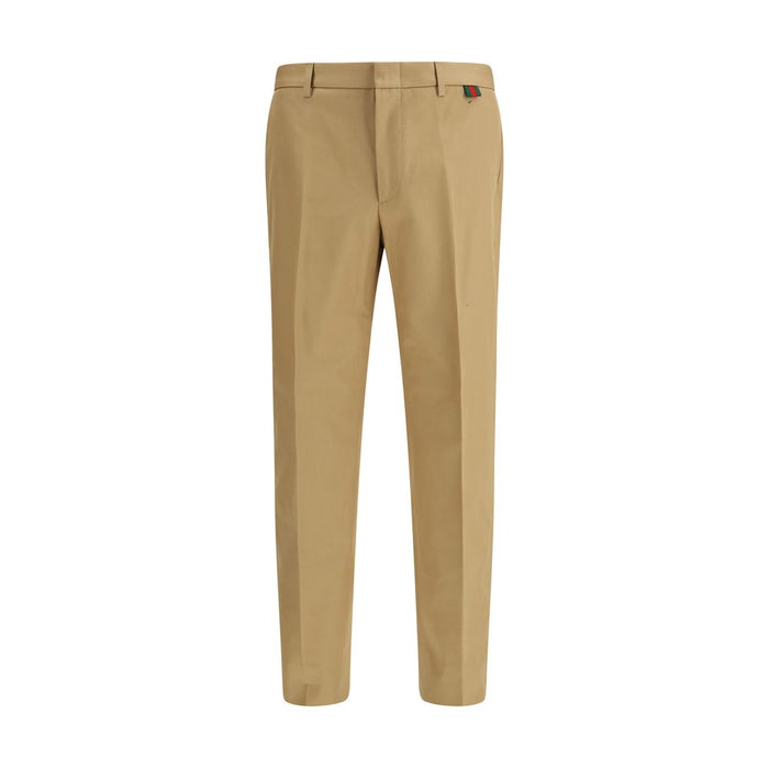 Gucci 100% Cotton trousers in beige