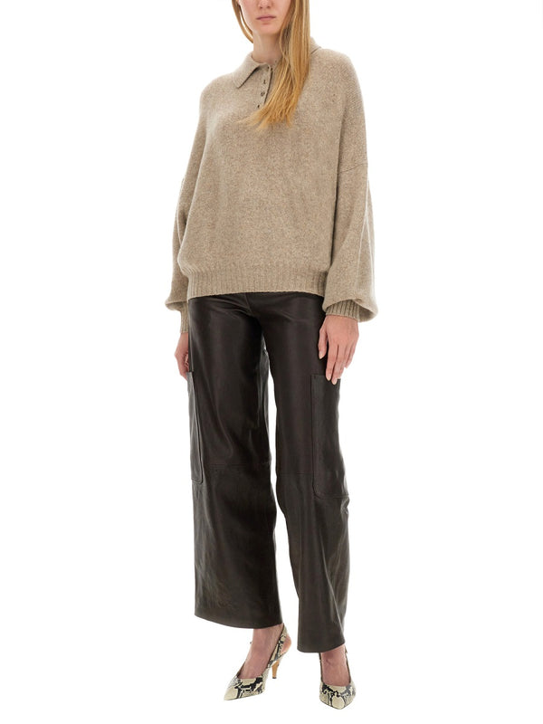 Caiton Regular Fit Pants Brown Lamb Trousers
