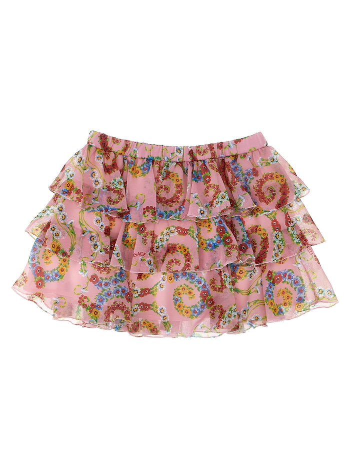 Geo Poly Barocco Flower skirt Multicolor Polyester