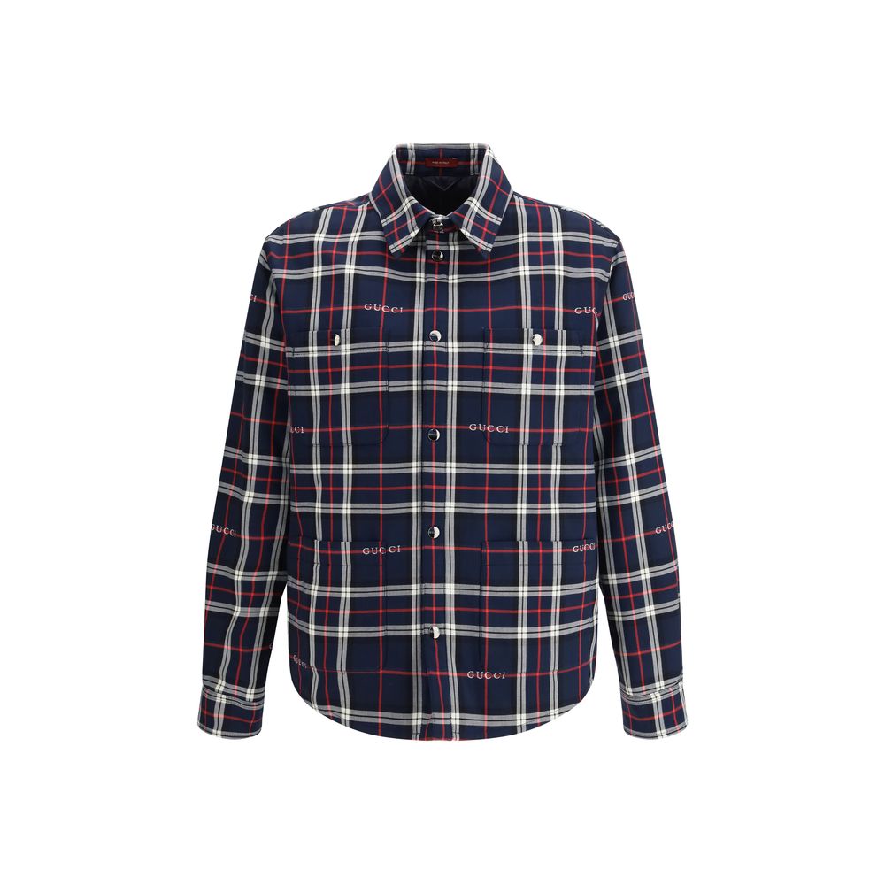 Gucci Outer 100% Cotton shirt in navy