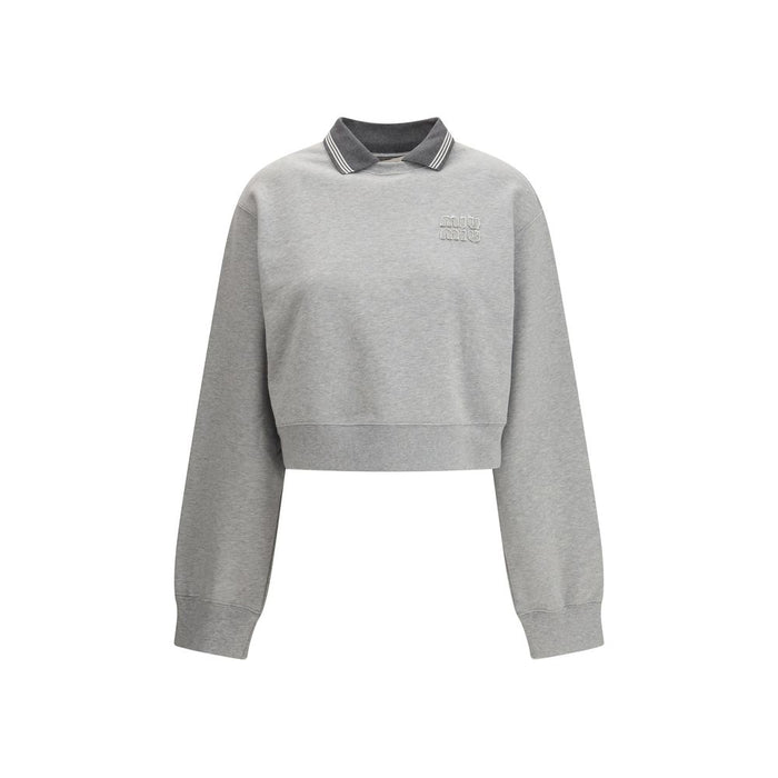 Miu Miu 100% Cotton sweatshirt in gray