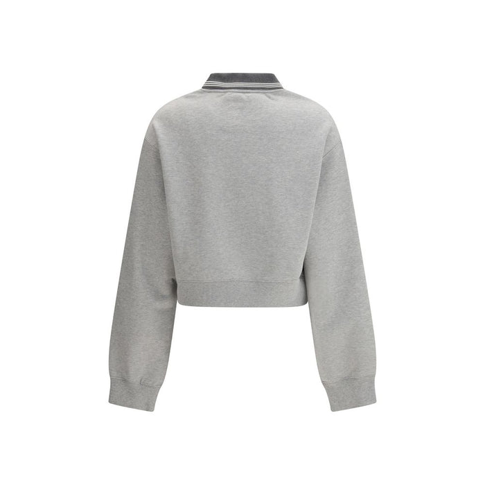 Miu Miu 100% Cotton sweatshirt in gray — view 2