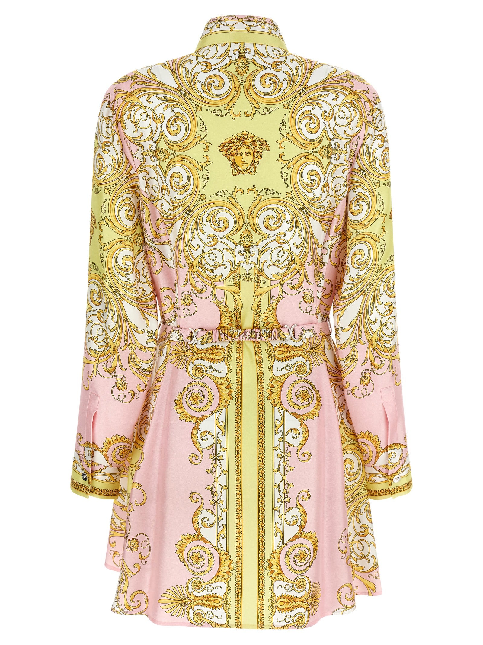 Spring Barocco dress Multicolor Silk