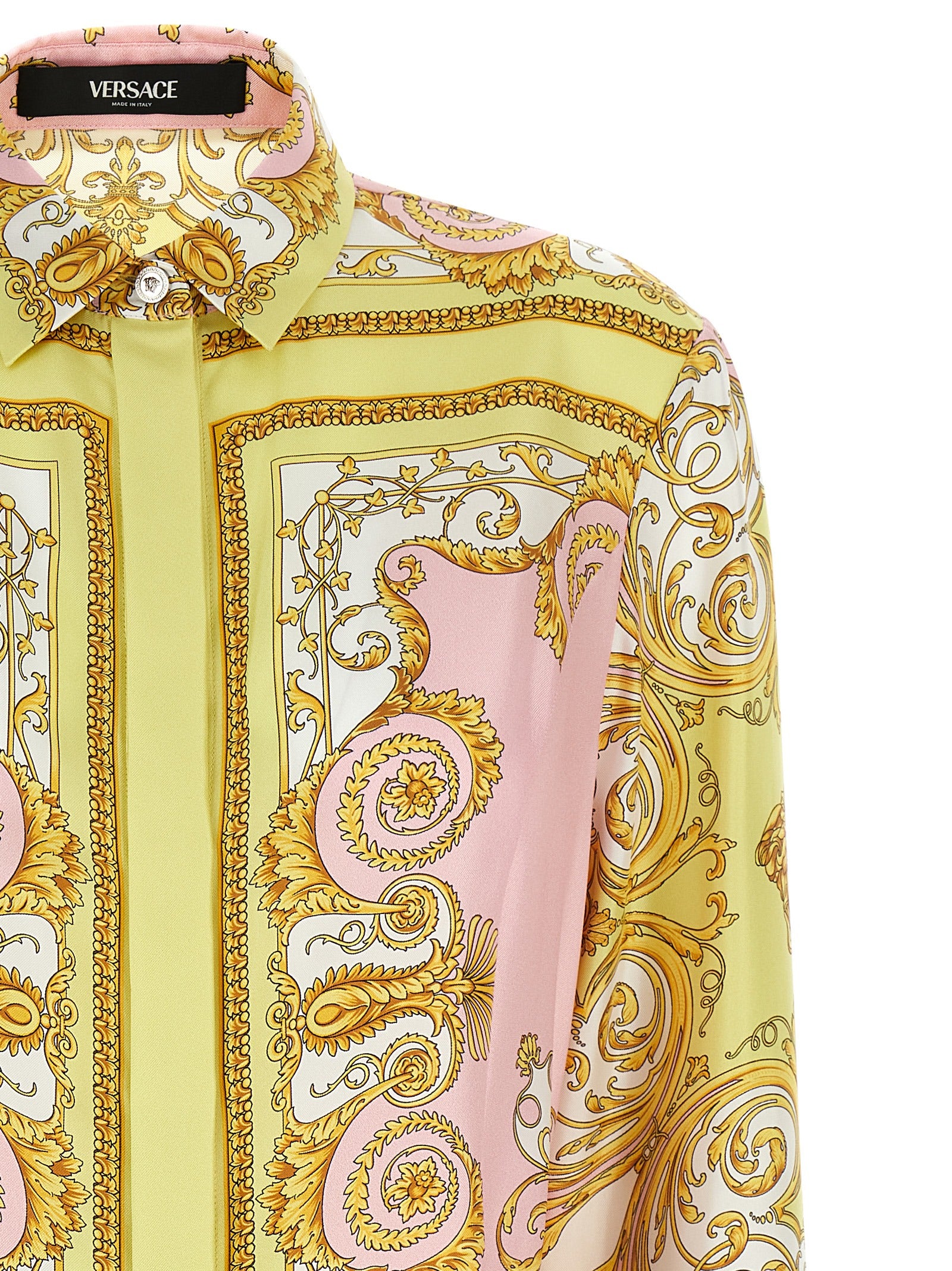 Spring Barocco dress Multicolor Silk