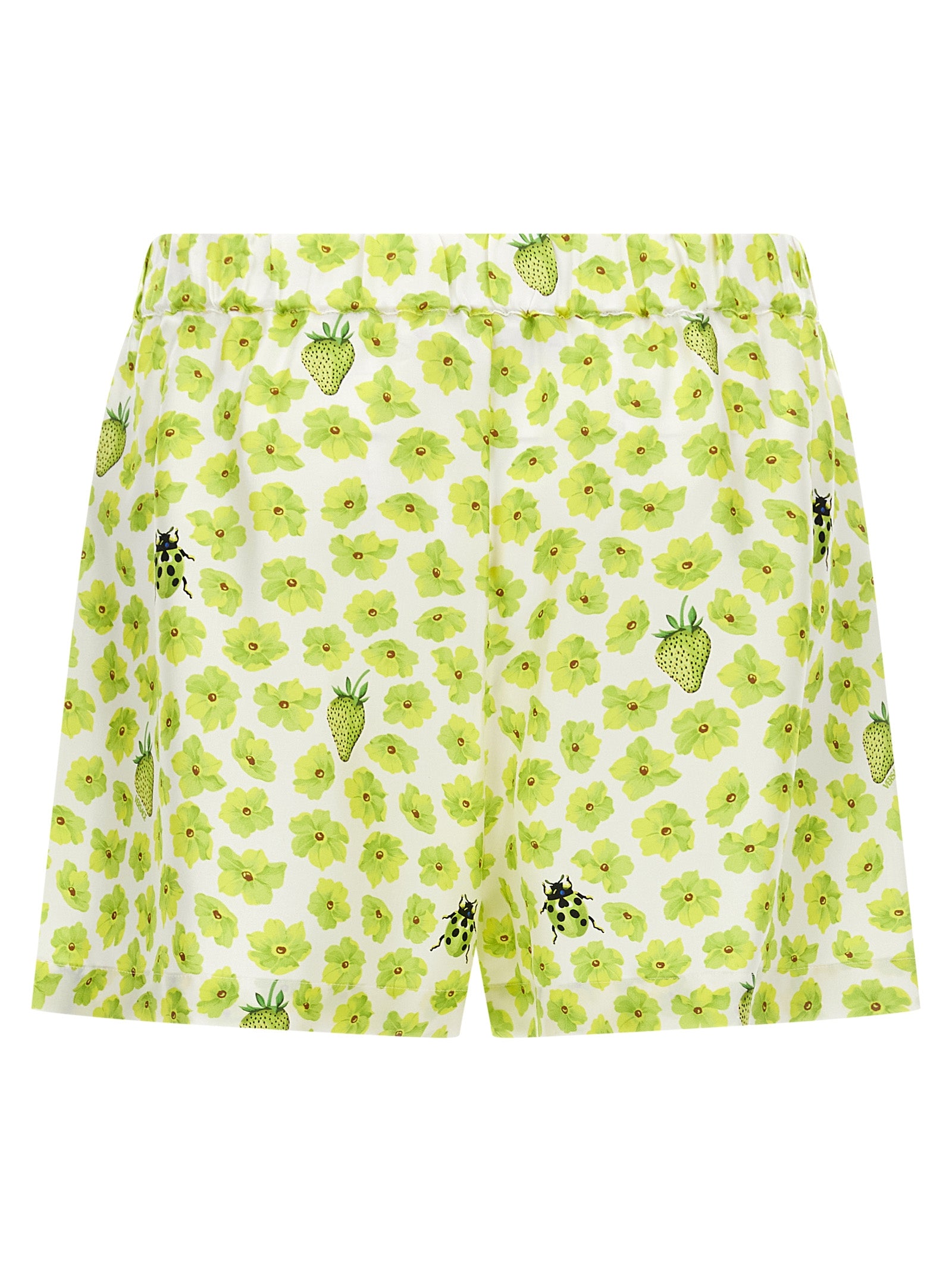 Strawberry Garden shorts Multicolor Silk Bermuda