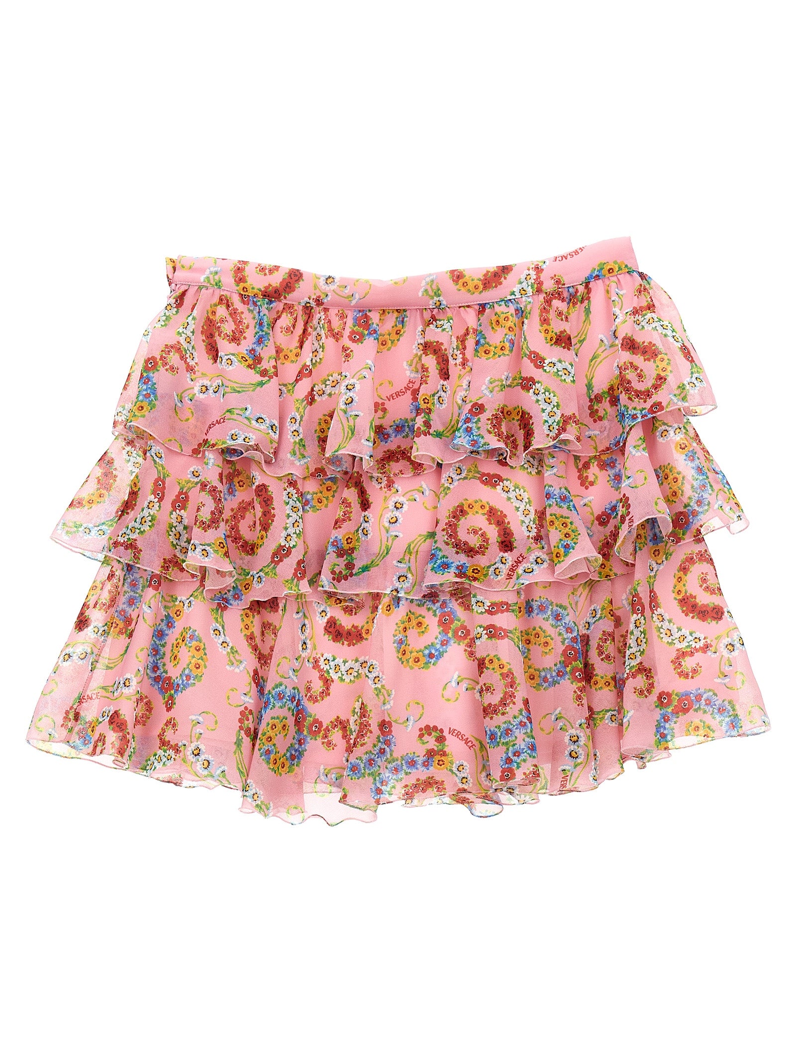 Geo Poly Barocco Flower skirt Multicolor Polyester