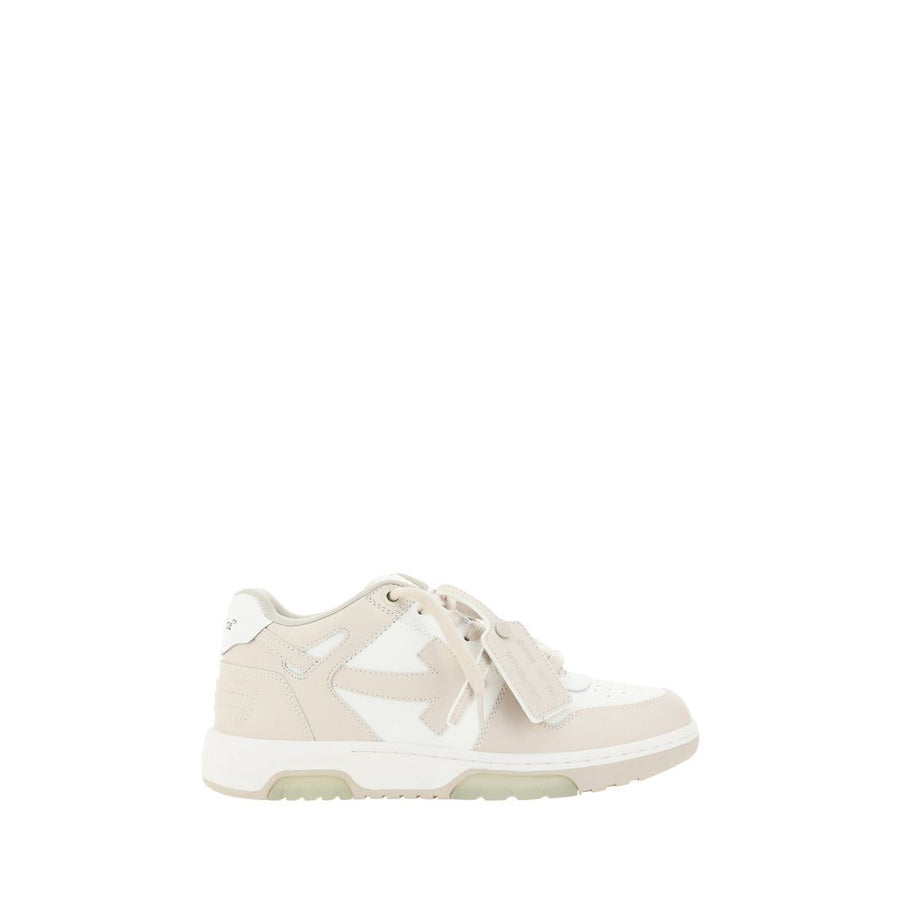 Off-White 14% Calf Leather Bos Taurus sneaker in beige