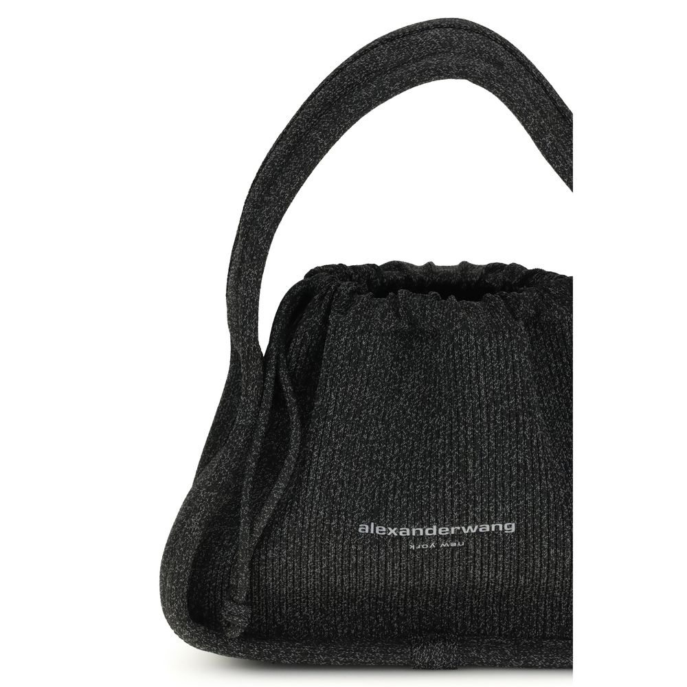 Black Polyester Handbag Bag