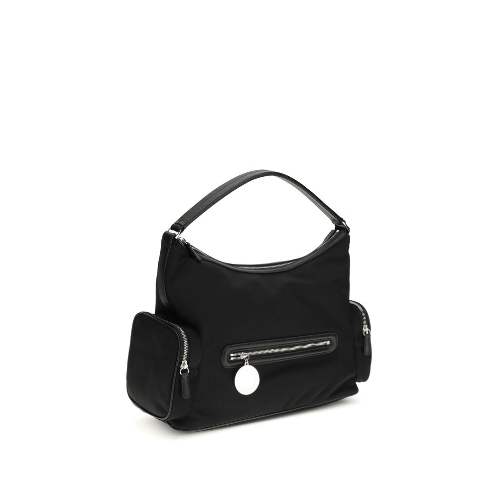 Stella McCartney 100% Nylon (ECONYL regenerated nylon) shoulder bag in black — view 2