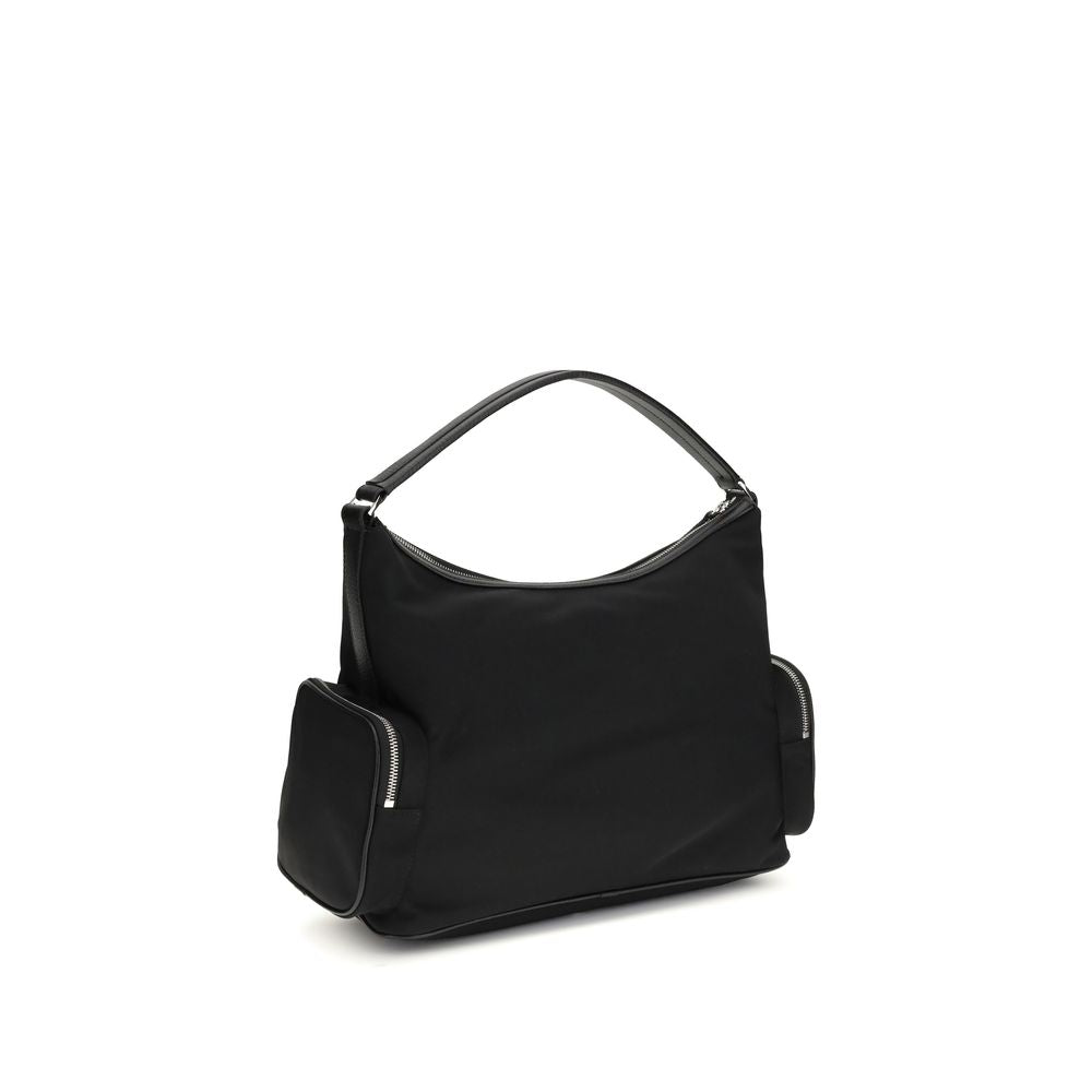 Stella McCartney 100% Nylon (ECONYL regenerated nylon) shoulder bag in black — view 3