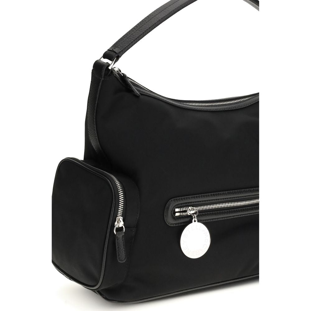 Stella McCartney 100% Nylon (ECONYL regenerated nylon) shoulder bag in black — view 4