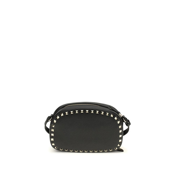 Valentino Garavani 100% Calf Leather Bos Taurus shoulder bag in black