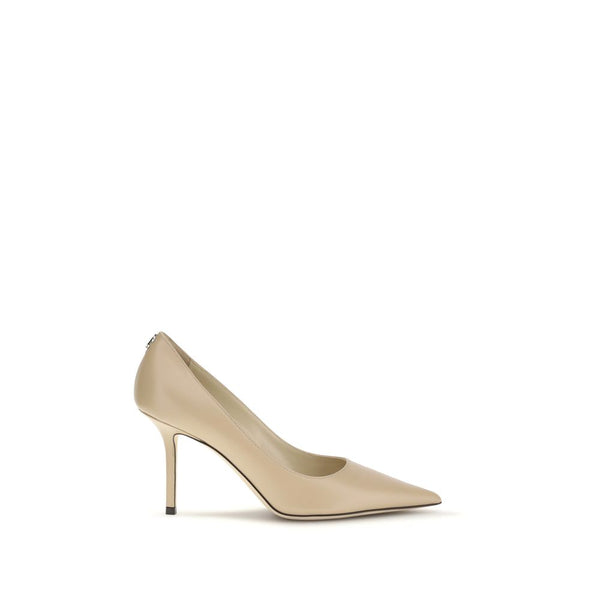Jimmy Choo 100% Goatskin pump in beige