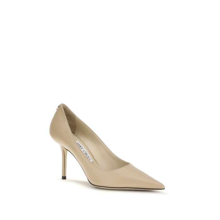 Jimmy Choo 100% Goatskin pump in beige — view 2