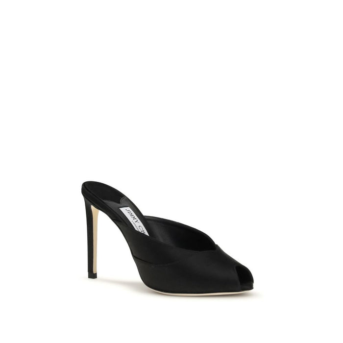 Jimmy Choo 100% Calf Leather Bos Taurus mule in black — view 2