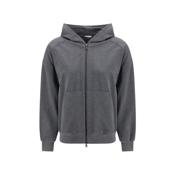 Brunello Cucinelli 98% Cotton hoodie in gray