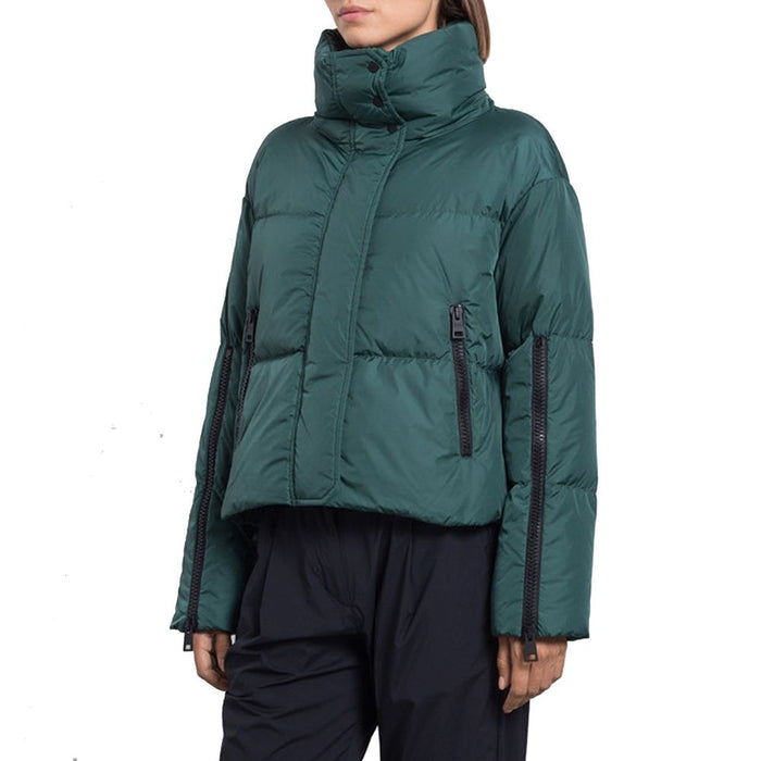 Herno 100% Polyamide shell down jacket in green — view 2