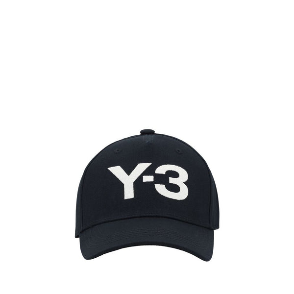 Y-3 YJP1142BLACKTALCBB 100% Cotton baseball cap in black