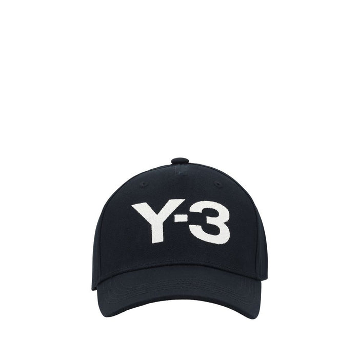 Y-3 YJP1142BLACKTALCBB 100% Cotton baseball cap in black