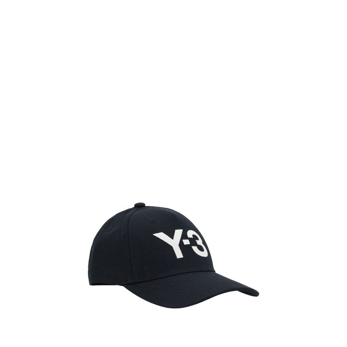 Y-3 YJP1142BLACKTALCBB 100% Cotton baseball cap in black — view 2