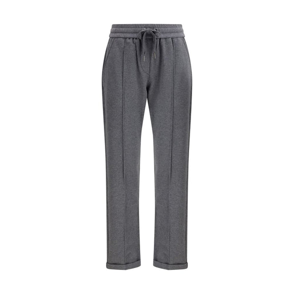 Brunello Cucinelli 98% Cotton joggers in gray