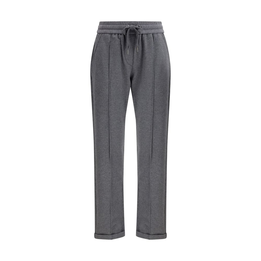 Brunello Cucinelli 98% Cotton joggers in gray