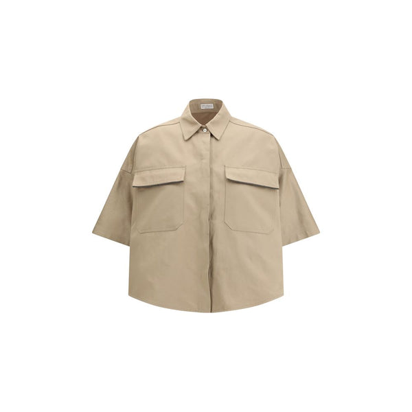 Brunello Cucinelli 69% Cotton shirt in beige
