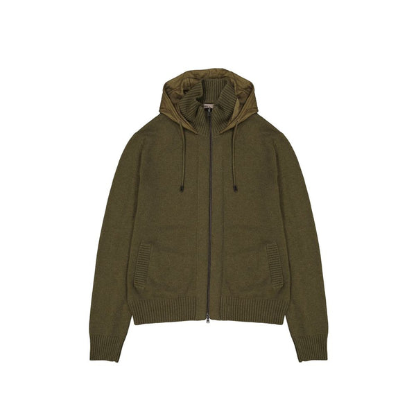 Herno 100% Cashmere hoodie in green