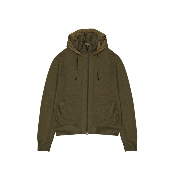 Herno 100% Cashmere hoodie in green