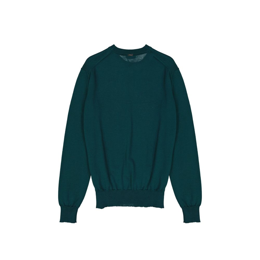 Herno 100% Virgin wool sweater in green — view 2