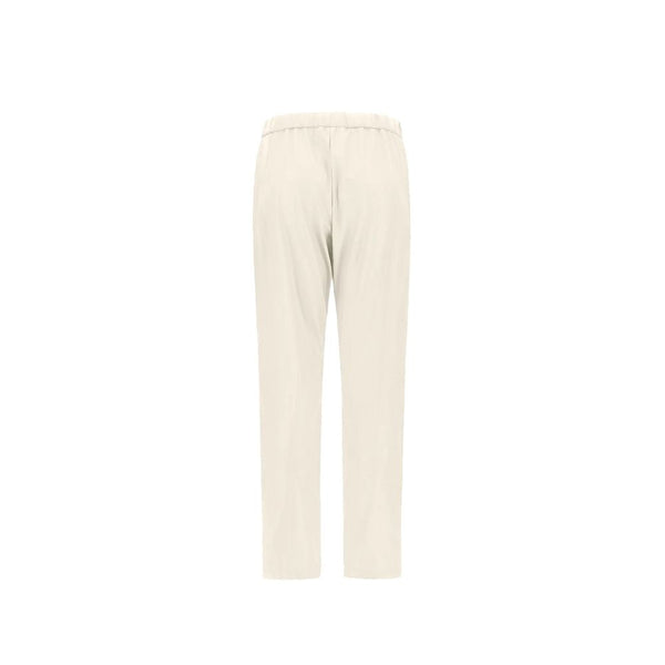 Herno 100% Polyester trousers in white