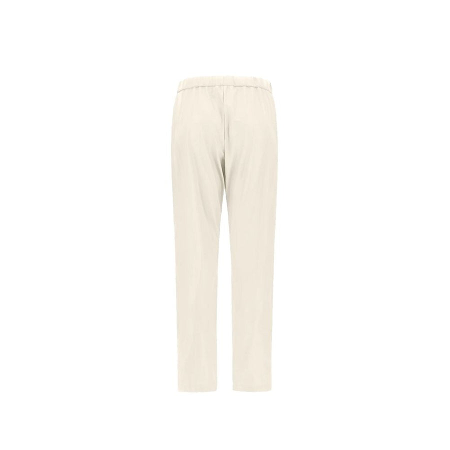 Herno 100% Polyester trousers in white