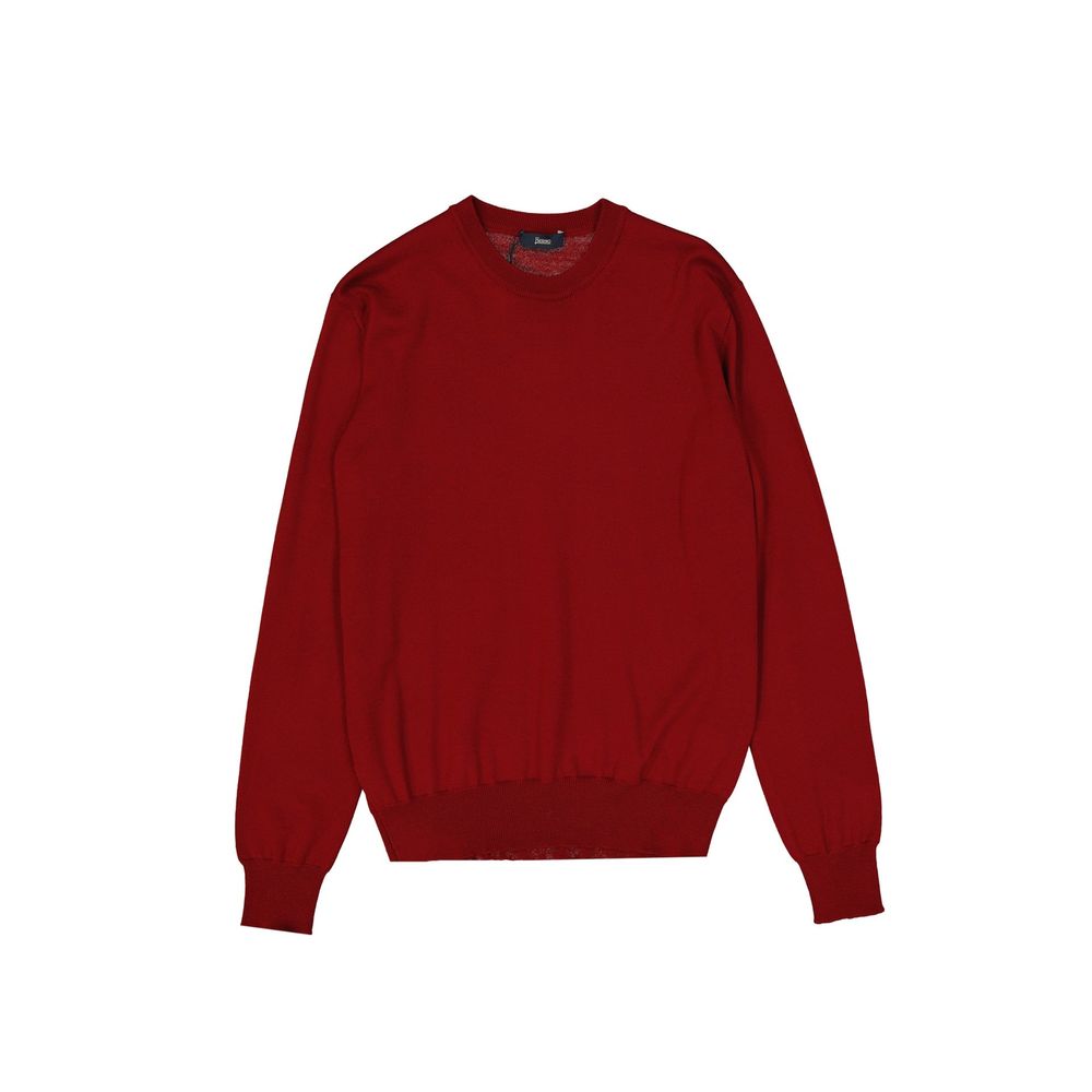 Herno 100% Virgin wool sweatshirt in red
