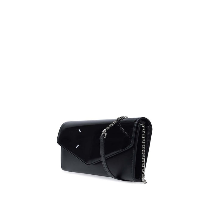 Maison Margiela 100% calf leather wallet in black — view 2