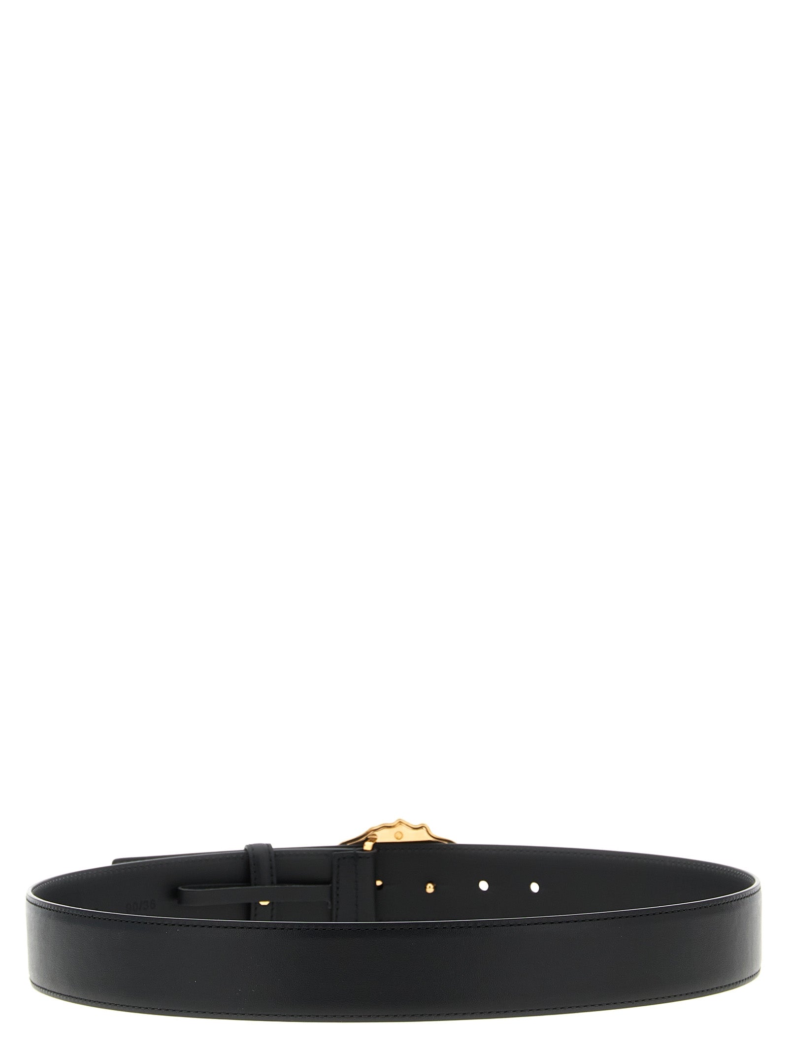 Medusa belt Black Calfskin Leather (bos Taurus)