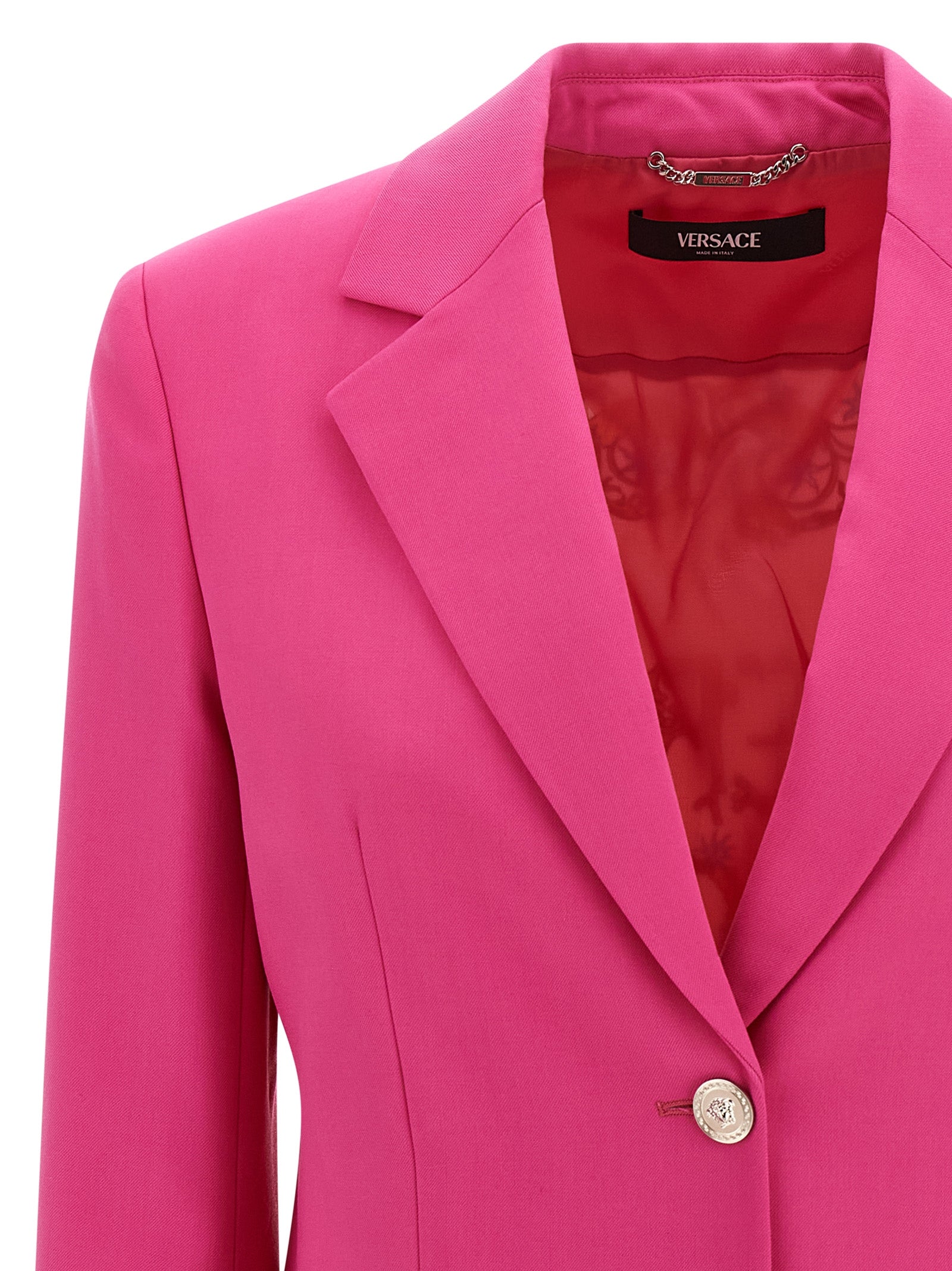 Underwater Barocco blazer Fuchsia Virgin Wool Elastane Blazer, Suits