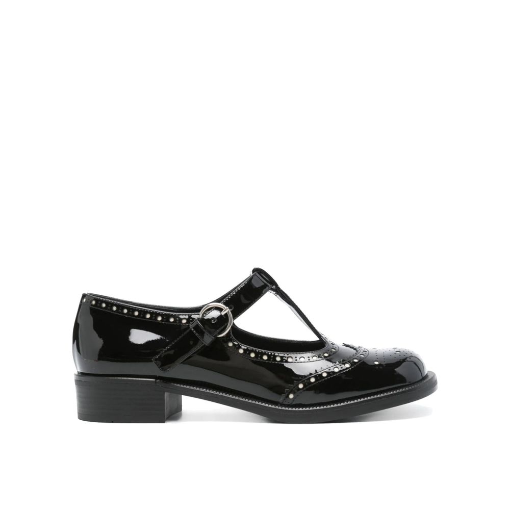 Miu Miu 100% calf leather flat in black