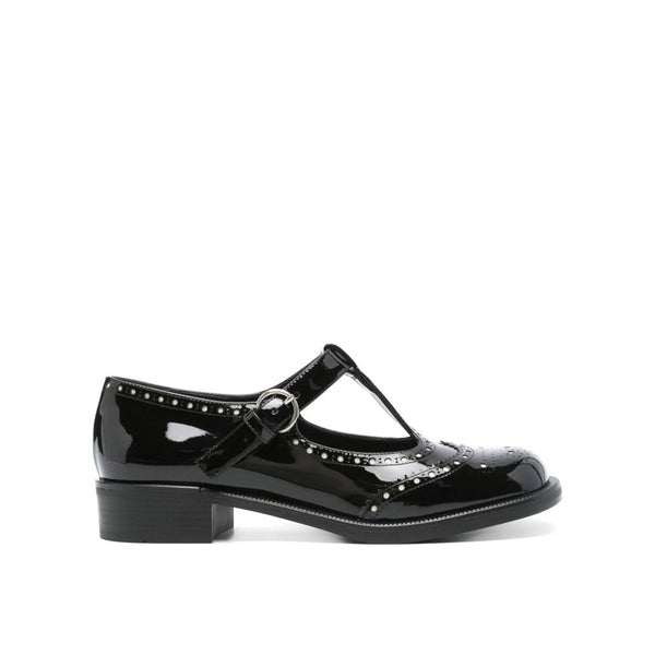 Miu Miu 100% calf leather flat in black
