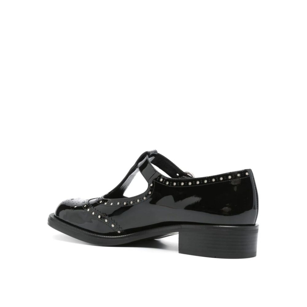 Miu Miu 100% calf leather flat in black — view 3