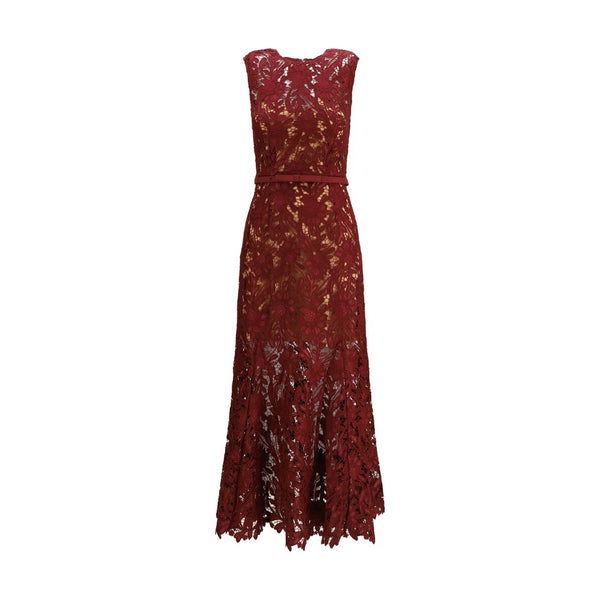 Self-Portrait 100% Polyester dress in red
