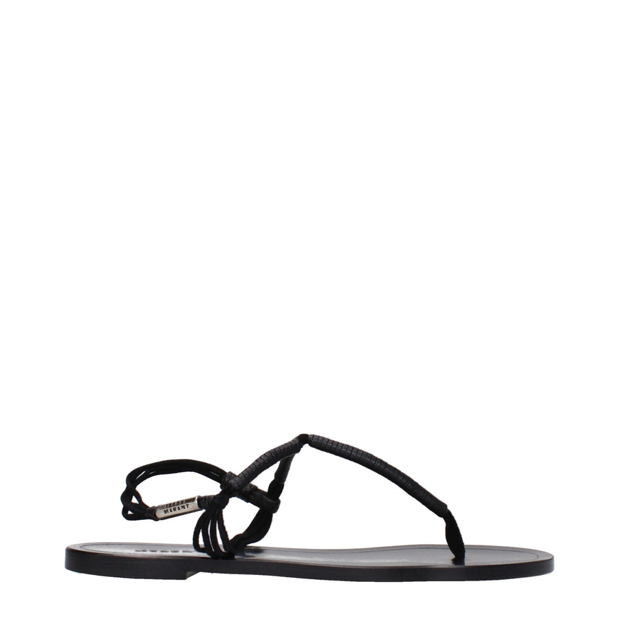 Isabel Marant Leather sandals in black