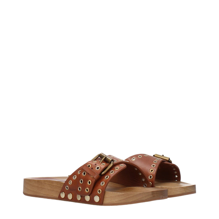 Isabel Marant slipper in brown — view 2
